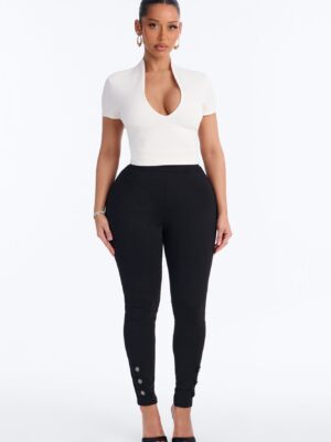 Leggings in Black 68% rayon