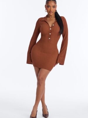 Brown Dress with mini