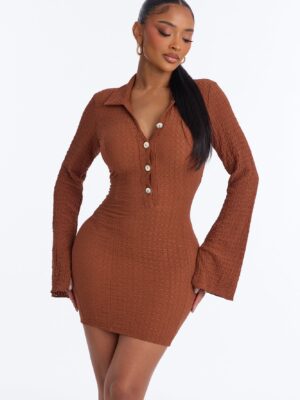 Brown Dress with mini