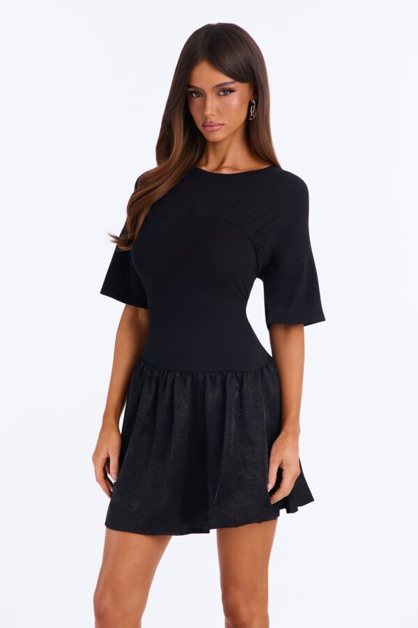 Black Contrast Dress