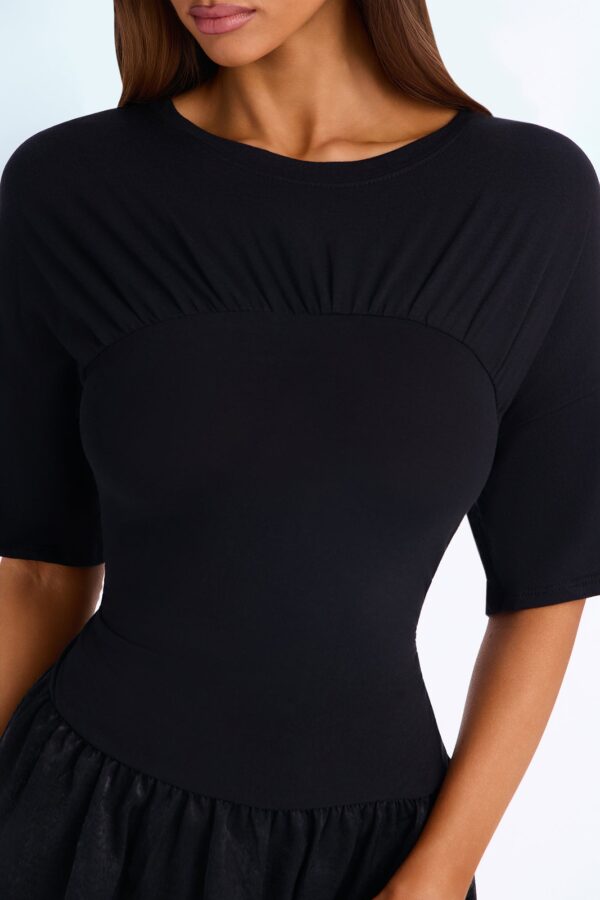 Black Contrast Dress