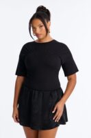 Black Contrast Dress