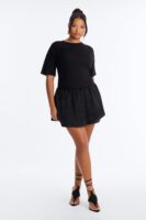 Black Contrast Dress