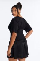 Black Contrast Dress
