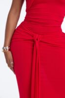 Red Dress with midi