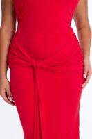 Red Dress with midi