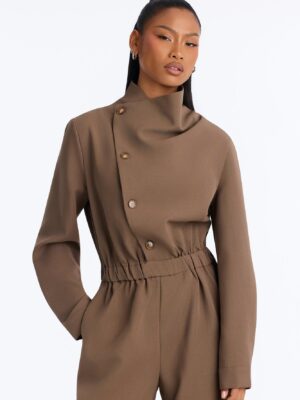 Ladies Kit Brown Jumpsuit