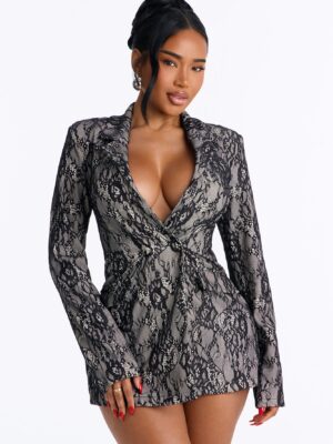 Blazer in Black 90% nylon