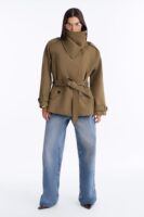 Jacket in Olive 100% cotton