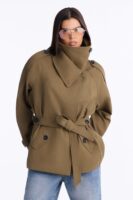Jacket in Olive 100% cotton