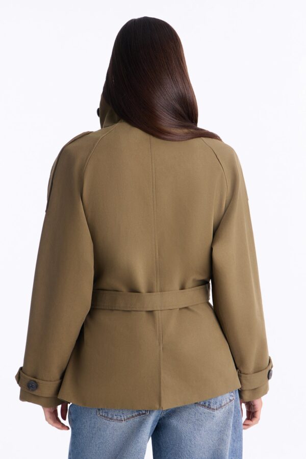 Jacket in Olive 100% cotton