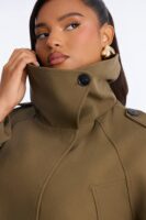 Jacket in Olive 100% cotton