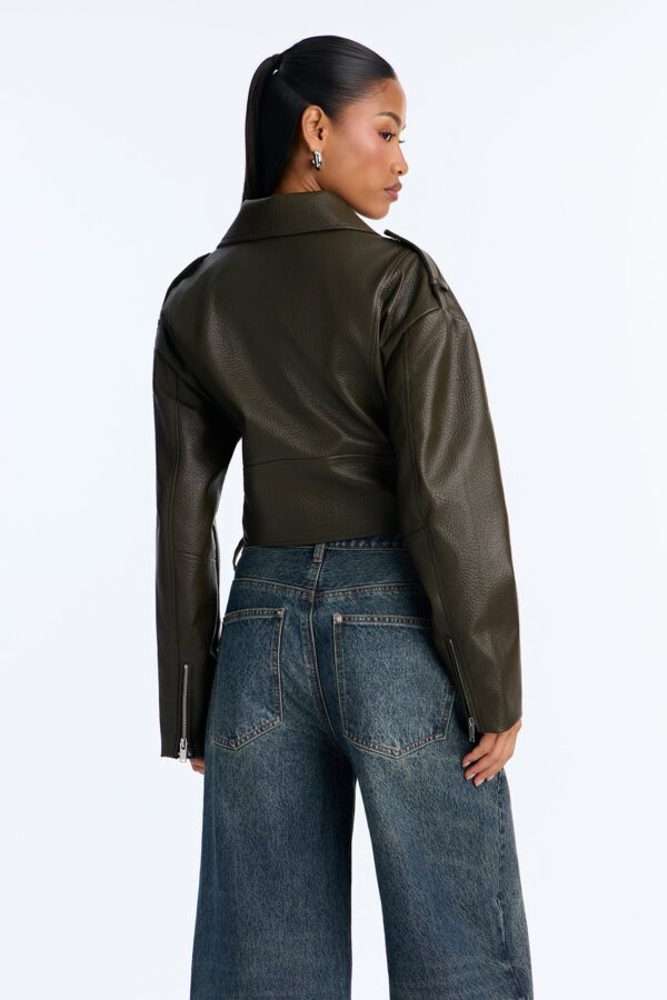 Olive Cropped Jacket