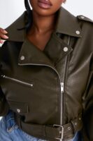 Olive Cropped Jacket