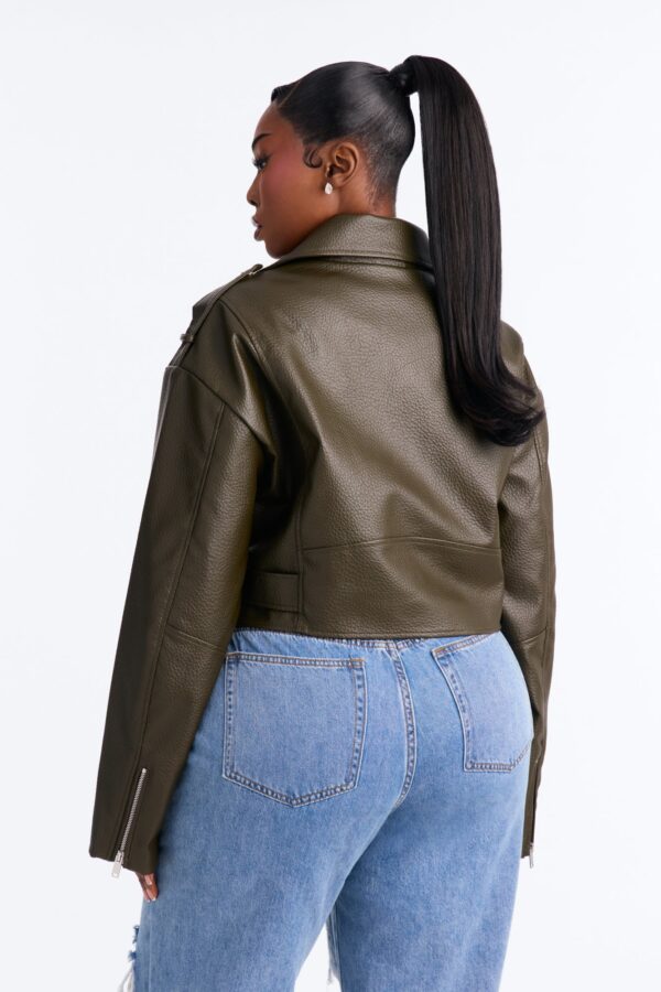 Olive Cropped Jacket
