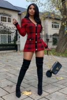 Ladies Kit Black and Red Dress