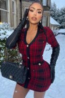Ladies Kit Black and Red Dress
