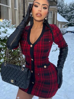 Ladies Kit Black and Red Dress