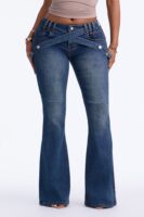 Pants with a belt detail