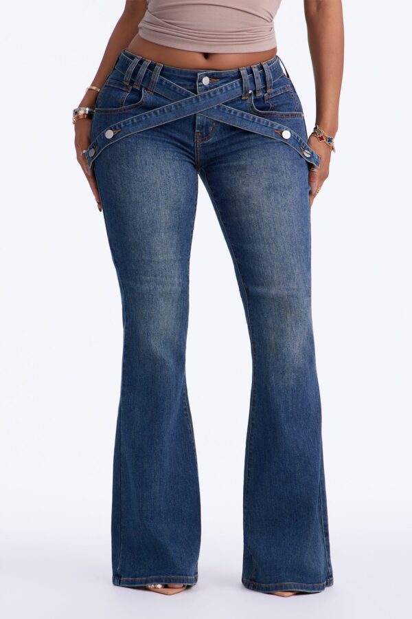 Pants with a belt detail
