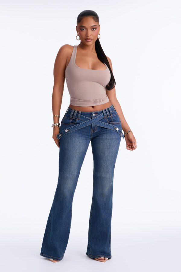 Pants with a belt detail
