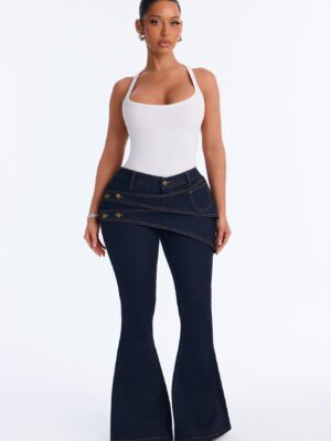 Wrap Pants in Denim