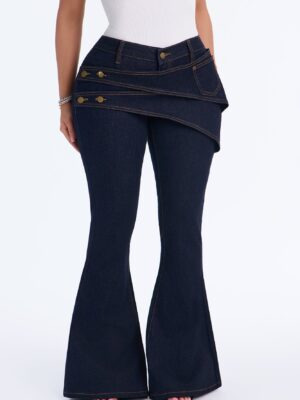 Wrap Pants in Denim