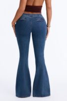 Diva On Duty Low Rise Flare Jeans - Vintage Wash
