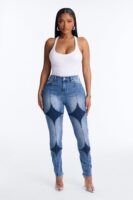 Pants with contrast