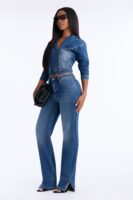 Worth The Wait Stretch Straight Leg Jeans - Dark Wash