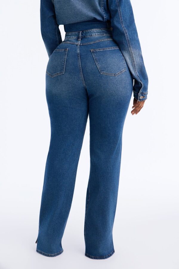 Worth The Wait Stretch Straight Leg Jeans - Dark Wash