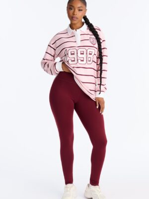 Leggings in Burgundy 51% cotton