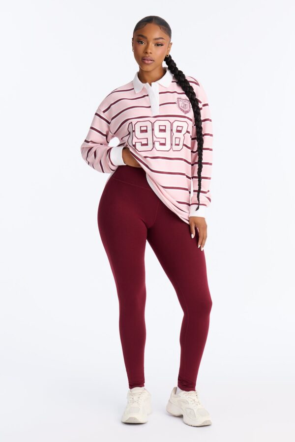 Leggings in Burgundy 51% cotton