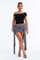 Charcoal Mini Skirt