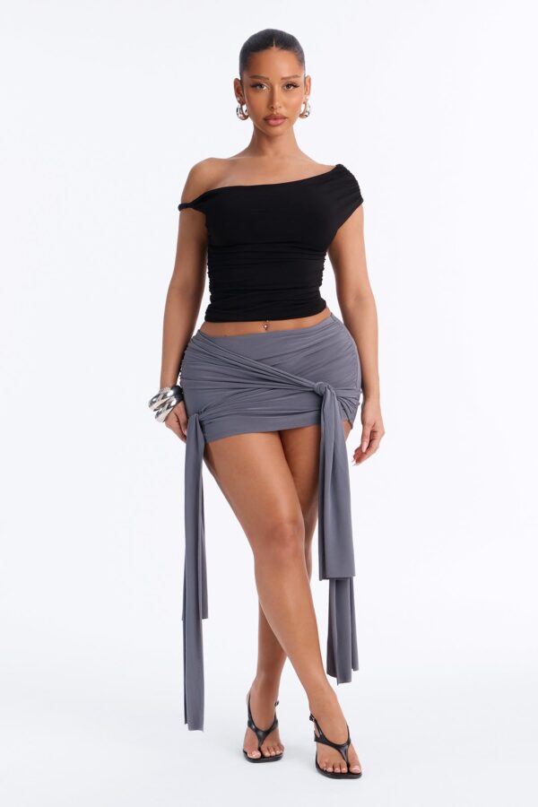 Charcoal Mini Skirt