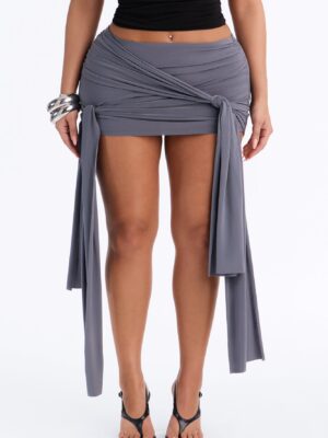 Charcoal Mini Skirt