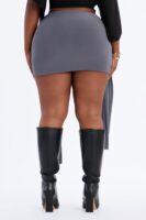 Charcoal Mini Skirt