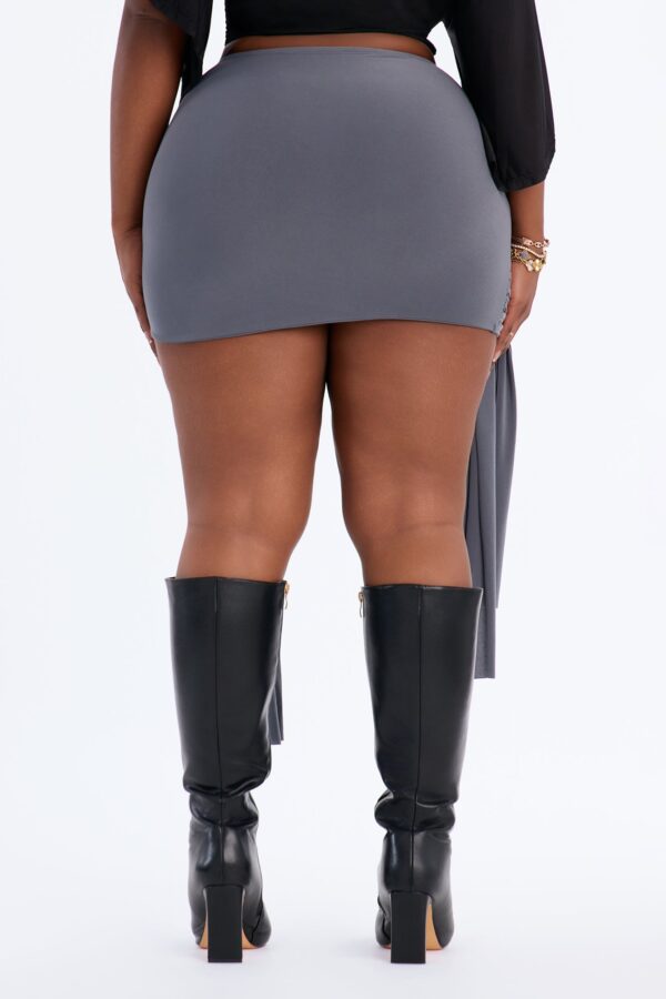 Charcoal Mini Skirt
