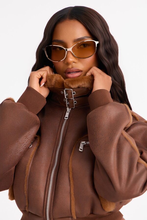 Jacket with a colorblock