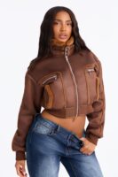 Jacket with a colorblock