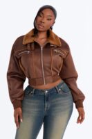 Jacket with a colorblock