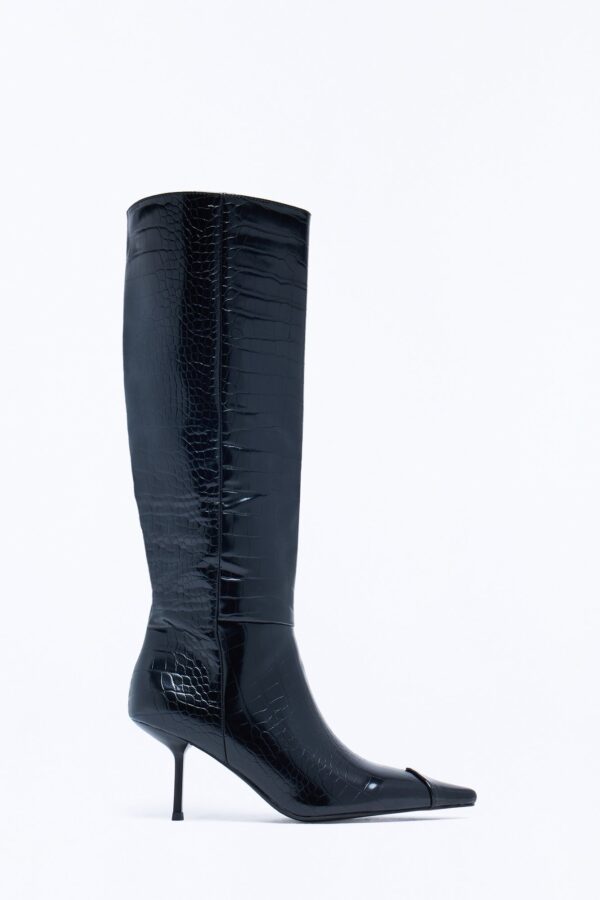 Day One Heeled Boots - Black