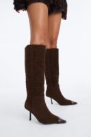 Day One Heeled Boots - Chocolate
