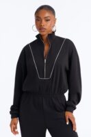 Jumpsuit in Black 70% polyester