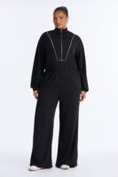 Jumpsuit in Black 70% polyester