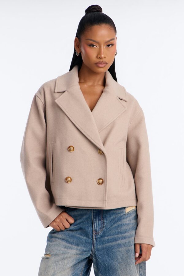 Ladies Kit Oatmeal Coat