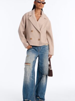Ladies Kit Oatmeal Coat