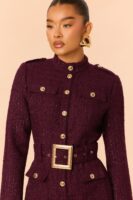 Romper with a mock neck