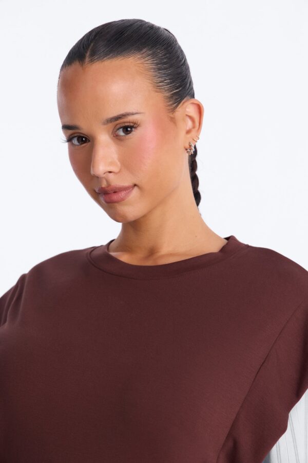 Contrast Blouse in Brown