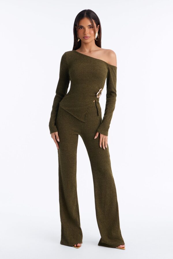 Pants in Olive 84% polyester